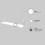 Hanah Home Armoni - Shiny White Estantería de Pared Blanca